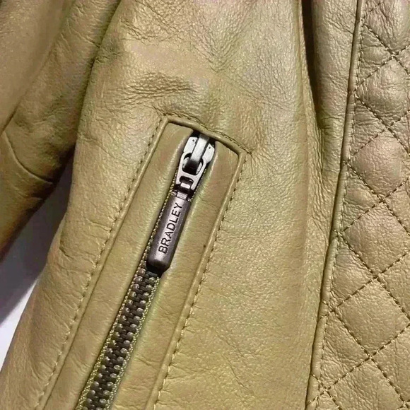 Bradley Bayou quilted green leather jacket - Picture 5 of 5